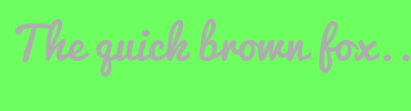 Image with Font Color AEADAD and Background Color 6DFF5F